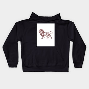 lion mask Kids Hoodie